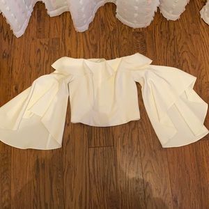 Stunning off the shoulder fancy blouse